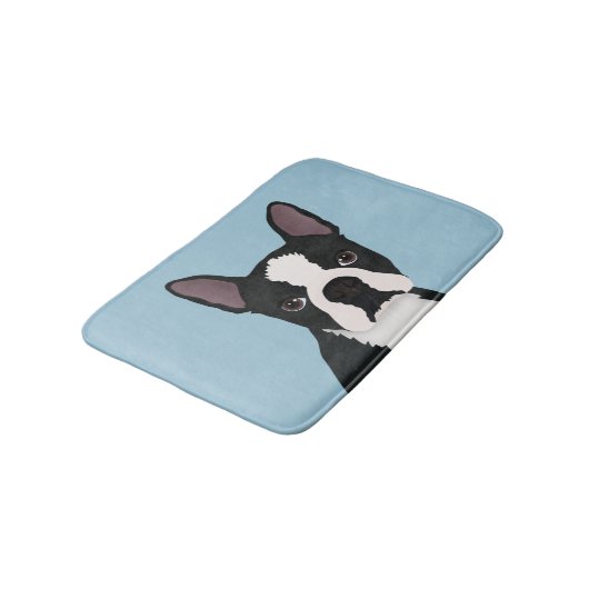 boston doodse cartoon badmat (Gekanteld)