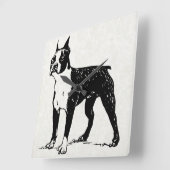 boston doodsklok vierkante klok (Hoek)