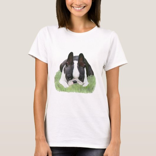 Boston doodspuppy rust t-shirt (Voorkant)