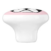 Boston doodt elke kleur achtergrond keramische knop (Zijkant)