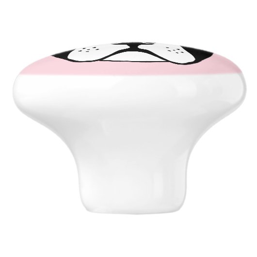 Boston doodt elke kleur achtergrond keramische knop (Zijkant)