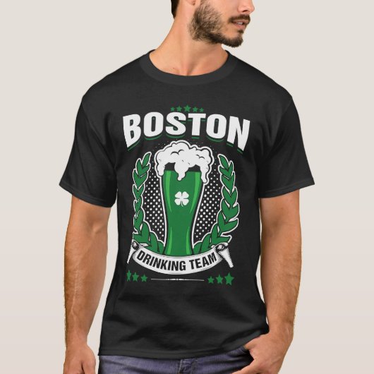 Boston Drankteam St. Patrick's Day T-shirt (Voorkant)