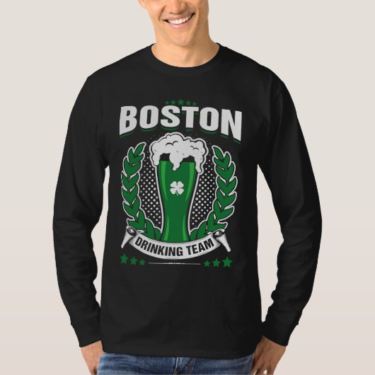 Boston Drankteam St. Patrick's Day T-shirt (Voorkant)