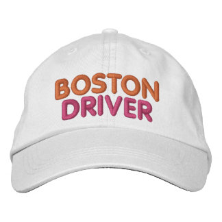Boston Driver Embroidered Hat Geborduurde Pet