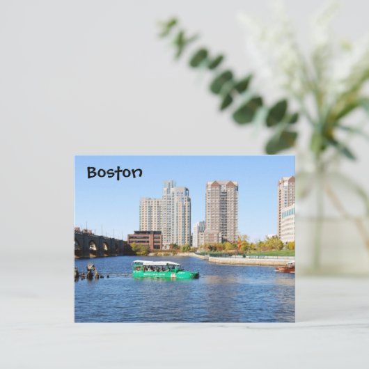 Boston Duck Tours Briefkaart (Staand voorkant)