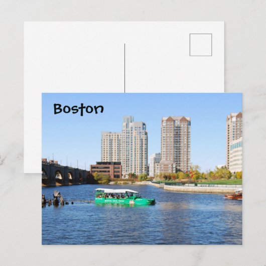 Boston Duck Tours Briefkaart (Voorkant / Achterkant)