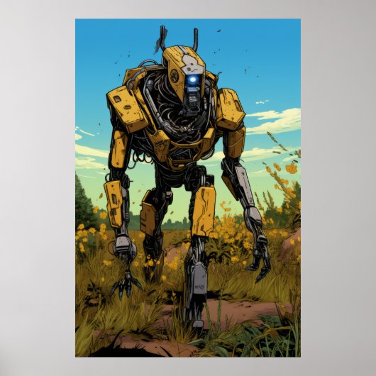 Boston Dynamics Robot in Hot Prairie Poster (Voorkant)