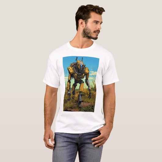 Boston Dynamics Robot in Hot Prairie Volledig .PNG T-shirt (Voorkant volledig)