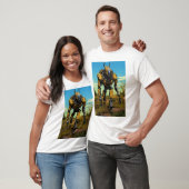 Boston Dynamics Robot in Hot Prairie Volledig .PNG T-shirt (Unisex)
