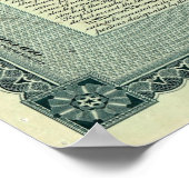 Boston Elevated Railway Co. Voorraadcertificaat Poster (Hoek)