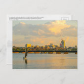 Boston en de Charles op een zomermiddag Briefkaart (Voorkant / Achterkant)