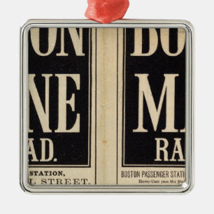 Boston en Maine Railroad Metalen Ornament