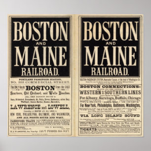Boston en Maine Railroad Poster