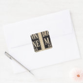 Boston en Maine Railroad Vierkante Sticker (Envelop)