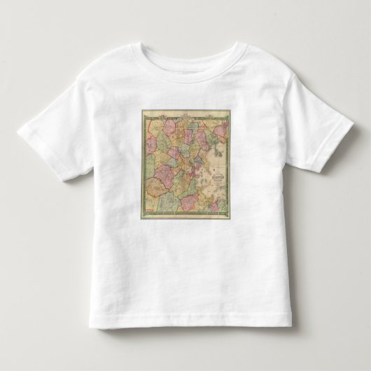 Boston en omgeving kinder shirts (Voorkant)