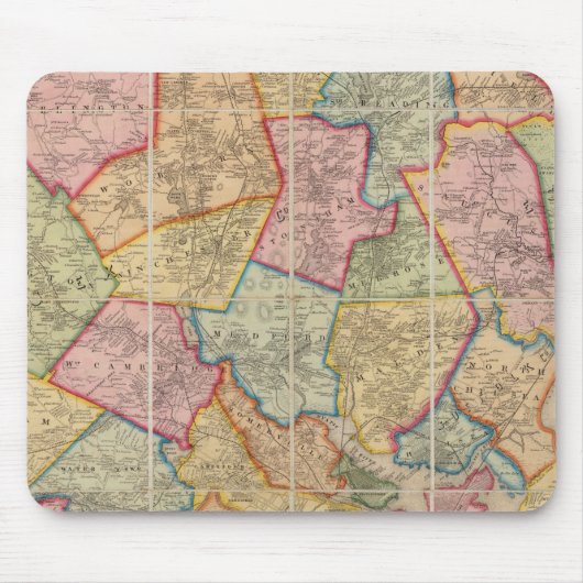 Boston en omgeving muismat (Voorkant)