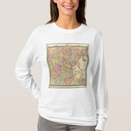 Boston en omgeving t-shirt (Voorkant)