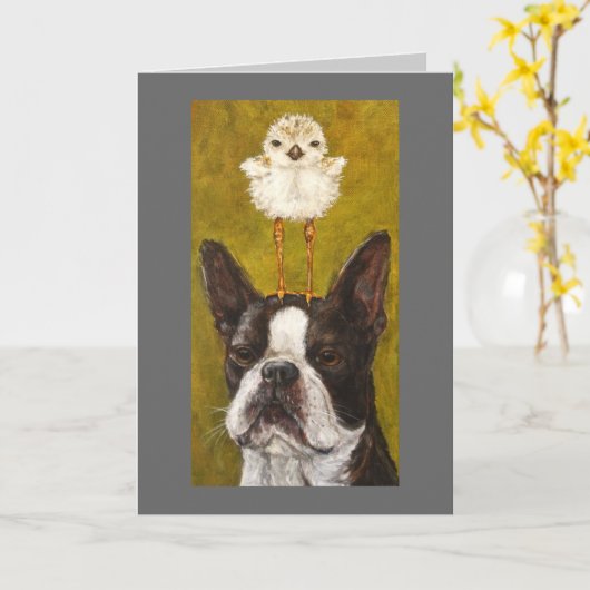 boston- en ploverkaart kaart (Gele Bloem)