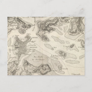 Boston en Surround Area Briefkaart