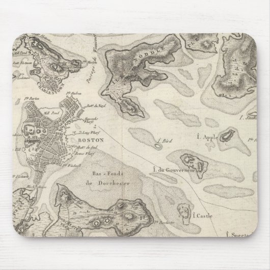 Boston en Surround Area Muismat (Voorkant)