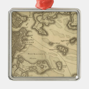 Boston en zijn omstreken metalen ornament