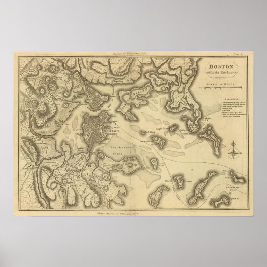 Boston en zijn omstreken poster (Voorkant)