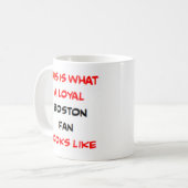 Boston-fan, loyaal koffiemok (Voorkant links)