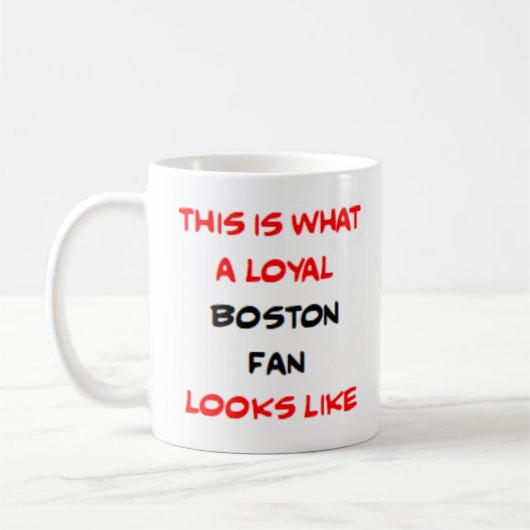 Boston-fan, loyaal koffiemok (Links)