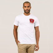 Boston Fire Engine-33 White T-shirt (Voorkant volledig)