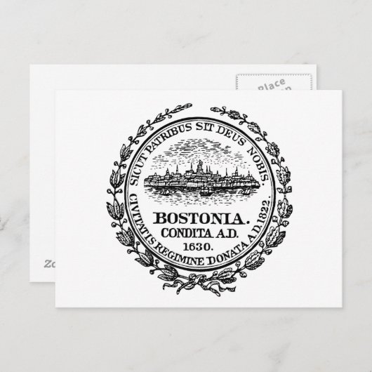 Boston Flag Briefkaart (Voorkant / Achterkant)