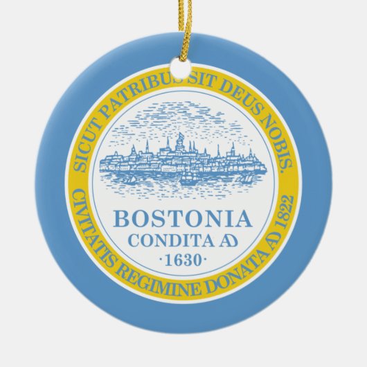 Boston Flag Keramisch Ornament (Voorkant)