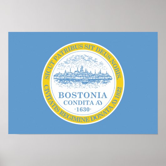 Boston Flag Poster (Voorkant)