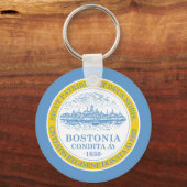 Boston Flag Sleutelhanger (Voorkant)