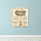 Boston Flax Mills Canvas Afdruk (Insitu (Houten vloer))