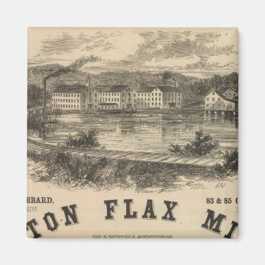 Boston Flax Mills Magneet (Voorkant)
