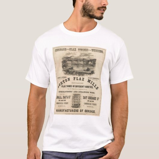 Boston Flax Mills T-shirt (Voorkant)
