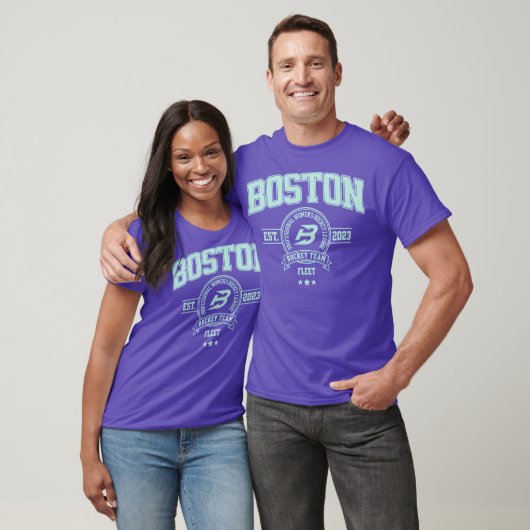 Boston Fleet PWHL Hockey Team Design Vrouwen sport T-shirt (Unisex)