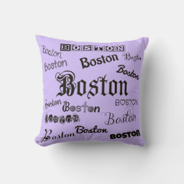 Boston Fonts op Lavender Kussen