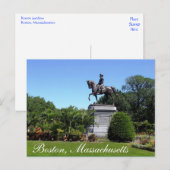 Boston Gardens, Boston Massachusetts Post Card Briefkaart (Voorkant / Achterkant)