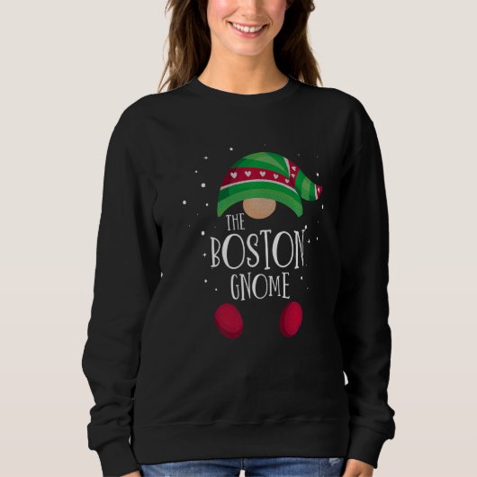 Boston Gnome Family Matching Christmas Pajamas   Trui (Voorkant)