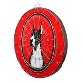 Boston Great Dane Portret Dartbord (Voorkant Rechts)