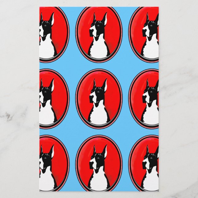 Boston Great Dane Potrati (Voorkant)