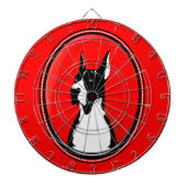 Boston Great Dane Potrati Dartbord (Voorkant)