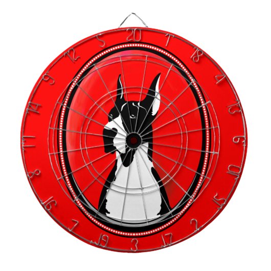 Boston Great Dane Potrati Dartbord (Voorkant)