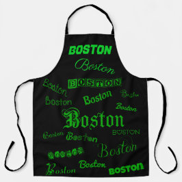 Boston Green Fonts Schort