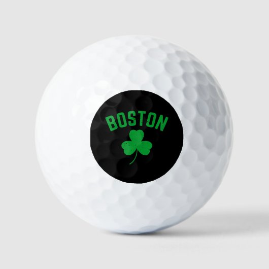 Boston Green Lucky Shamrock Golfballen (Voorkant)