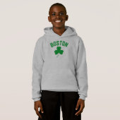 Boston Green Lucky Shamrock Hoodie (Voorkant volledig)
