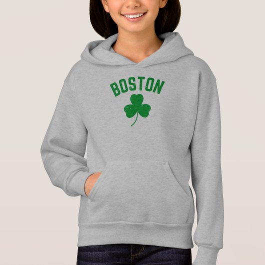 Boston Green Lucky Shamrock Hoodie (Voorkant)