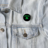 Boston Green Lucky Shamrock Ronde Button 3,2 Cm (In situ)
