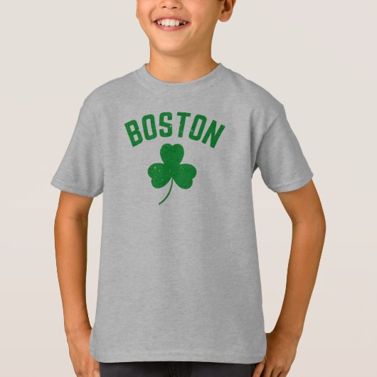 Boston Green Lucky Shamrock T-Shirt (Voorkant)